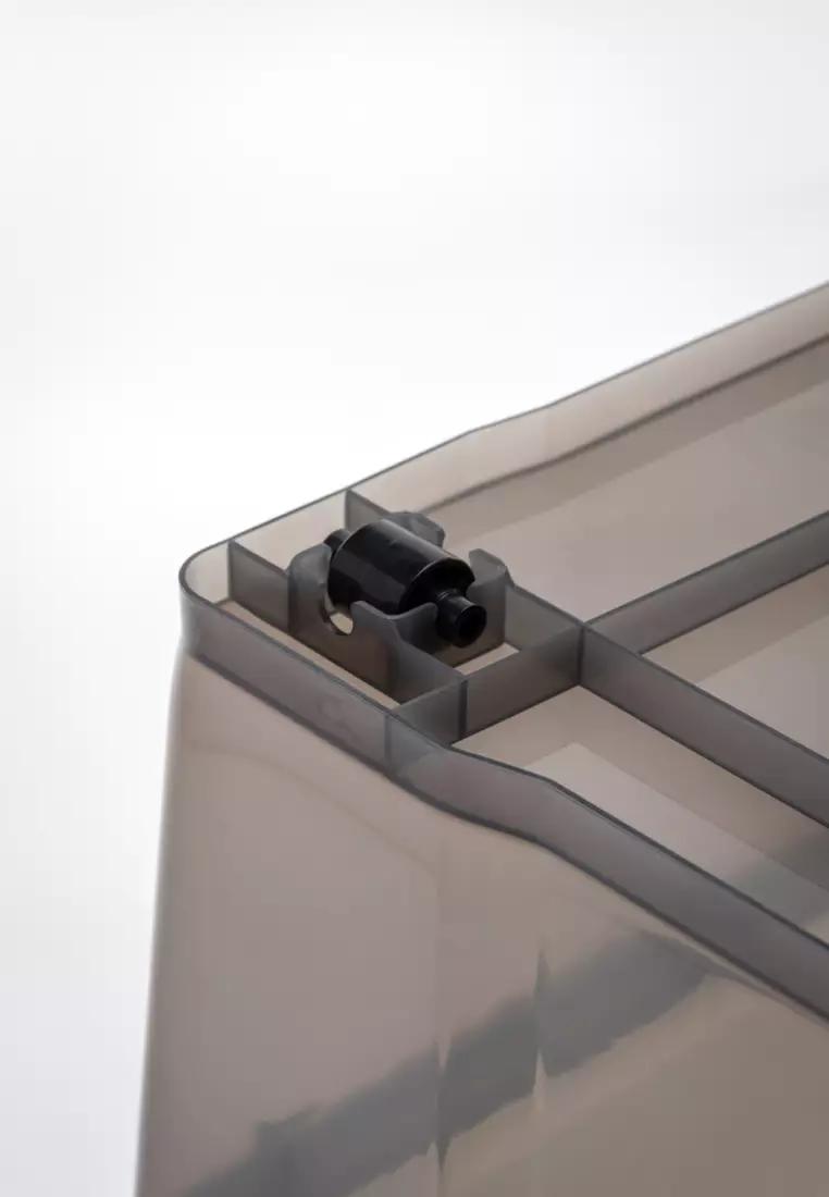 Buy HOUZE HOUZE 'EDGY' 16L 52L Storage Box with Wheels (Smoke Grey