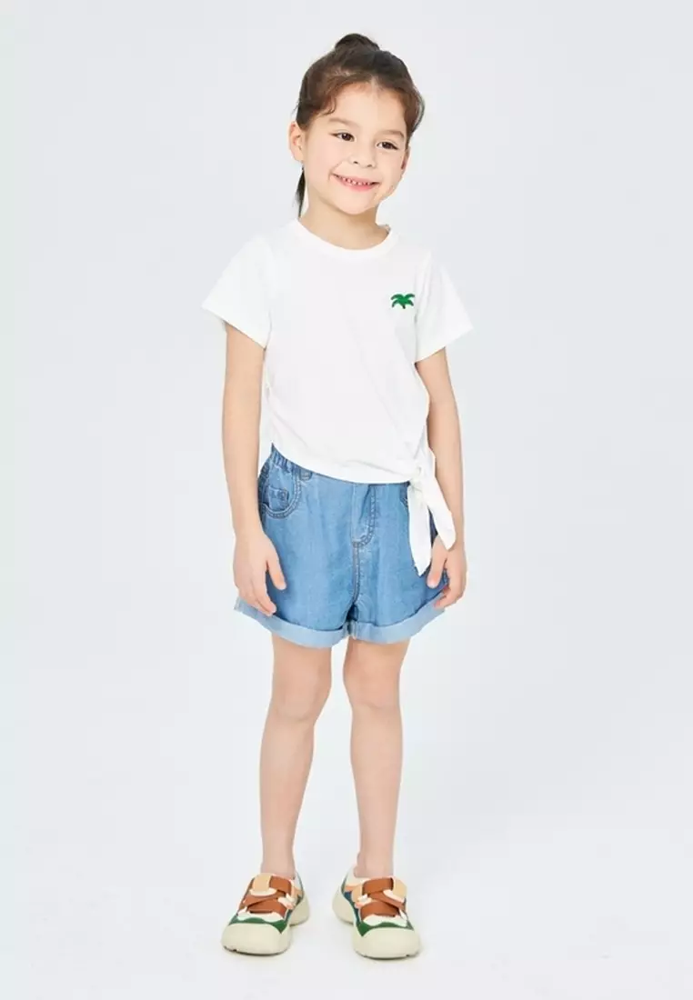 Ribbon Style Graphic Print Short Sleeve T-Shirt