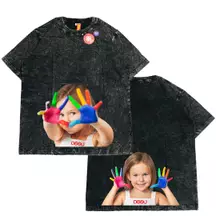 Black Wash, Gray, White, Black, Green