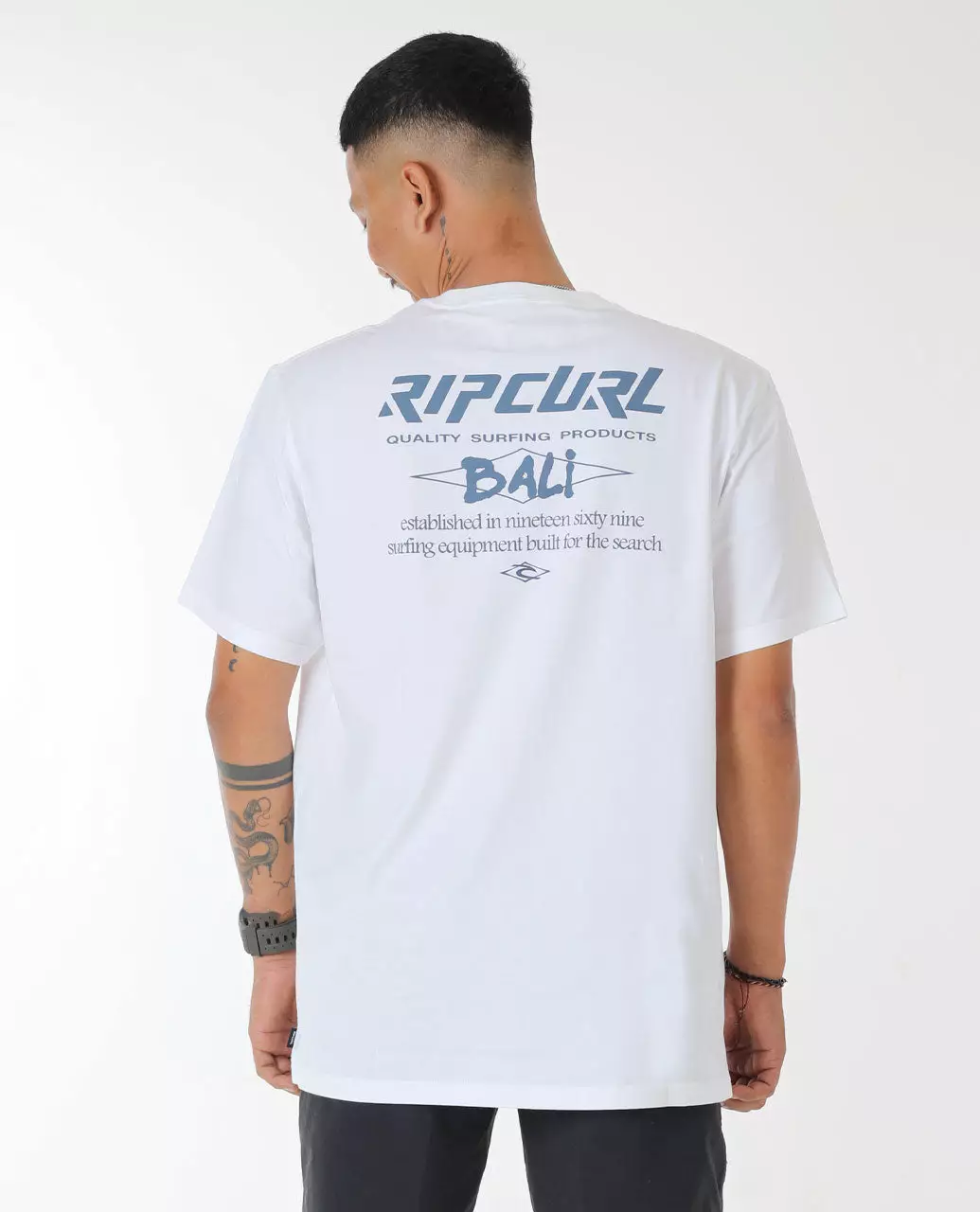 Rip Curl Men Bali Diamond Desto Tee - Optical White Bali
