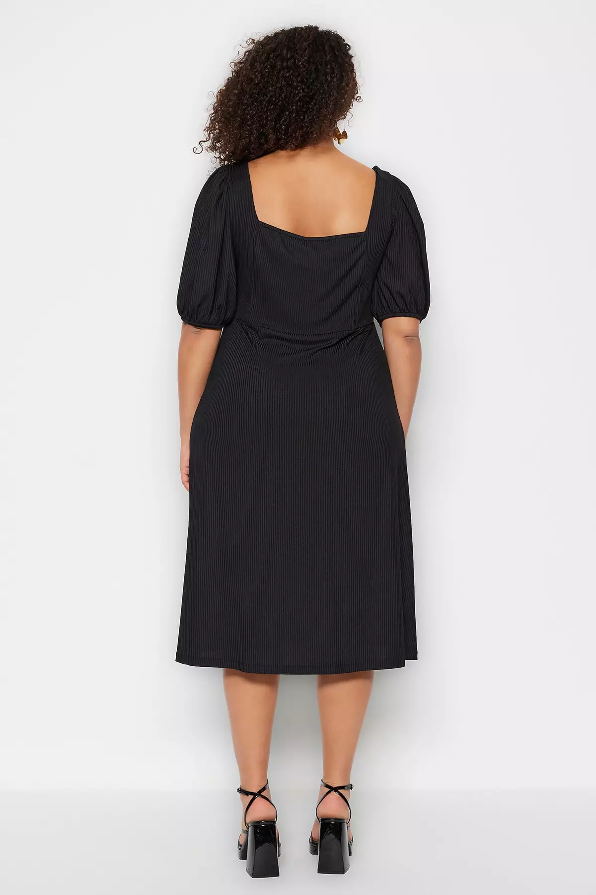 Plus Size Sweetheart Knitted Dress