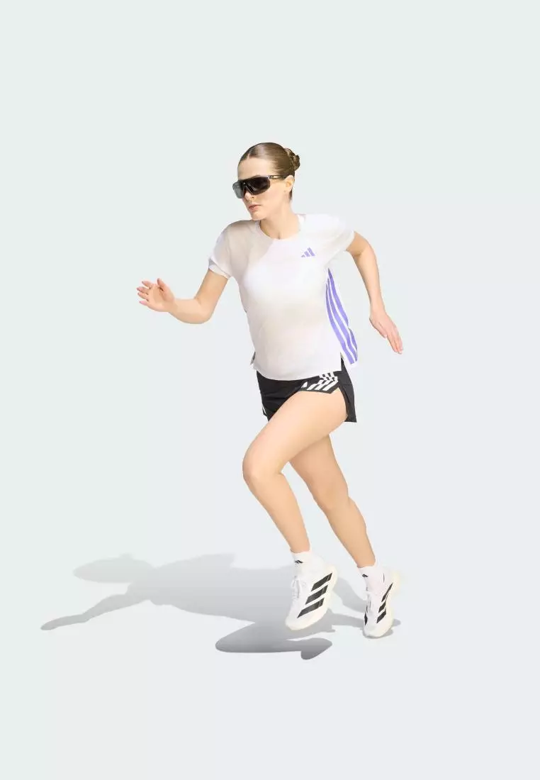 Running Adizero Running Tee Women White KT4831