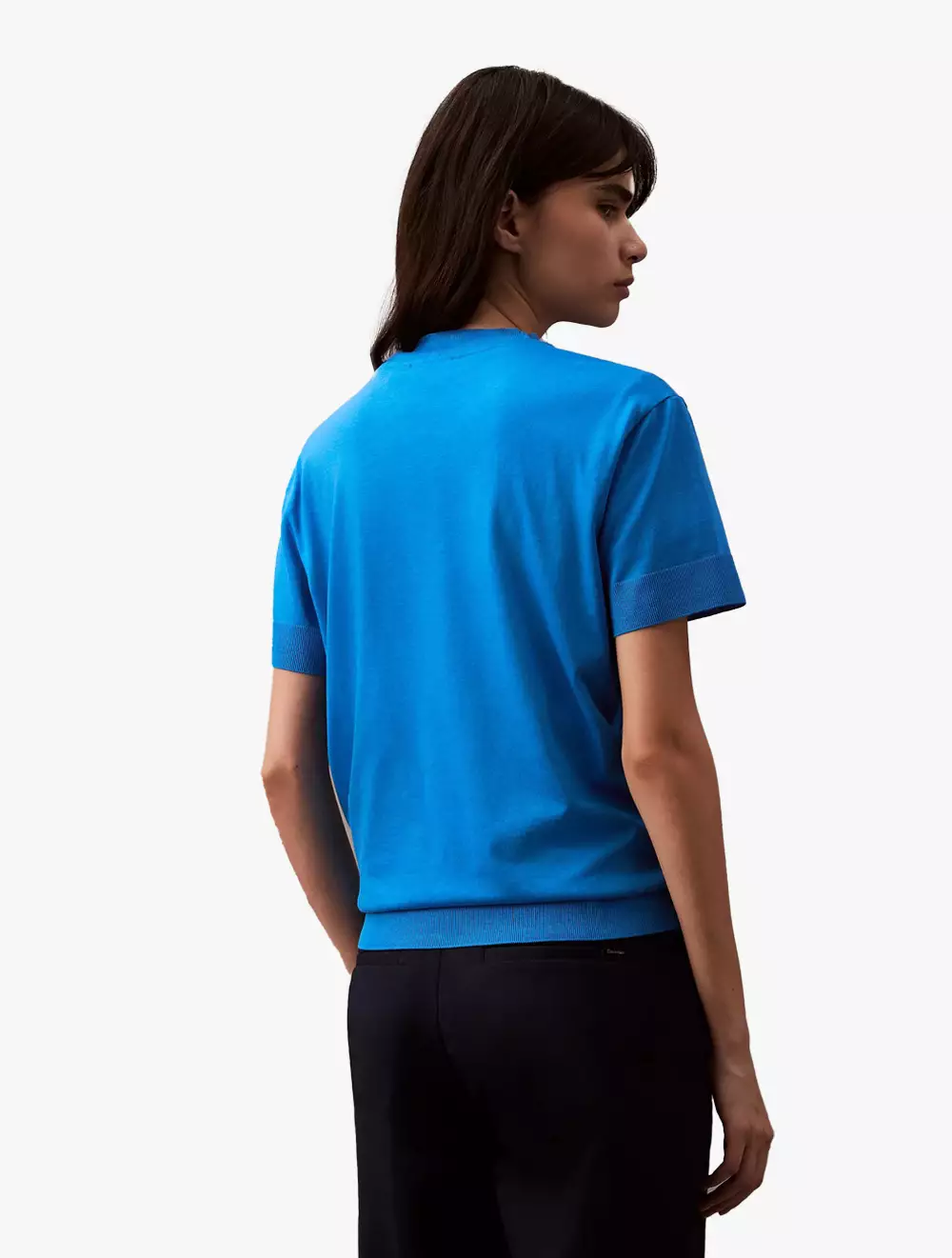 Calvin Klein - Fine Knit Mock Neck T-Shirt