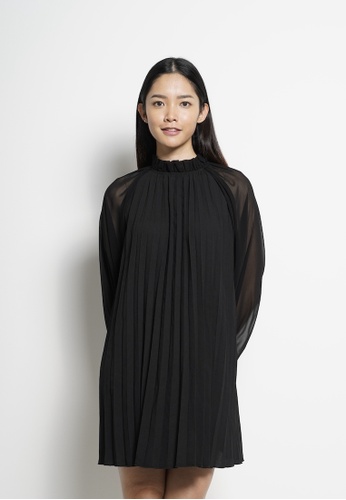 Womens pleated dress clearance