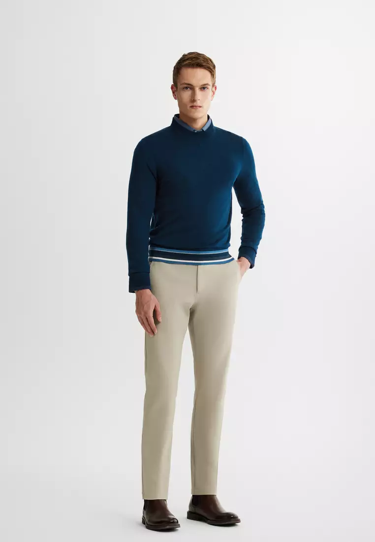 內搭高領精細純羊毛冷衫