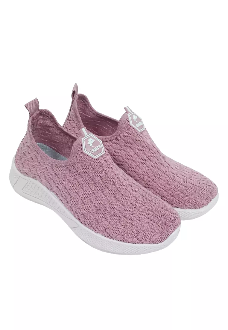 Dr. Kevin Sepatu Olahraga Wanita Sneakers Flyknit Slip On 589-062