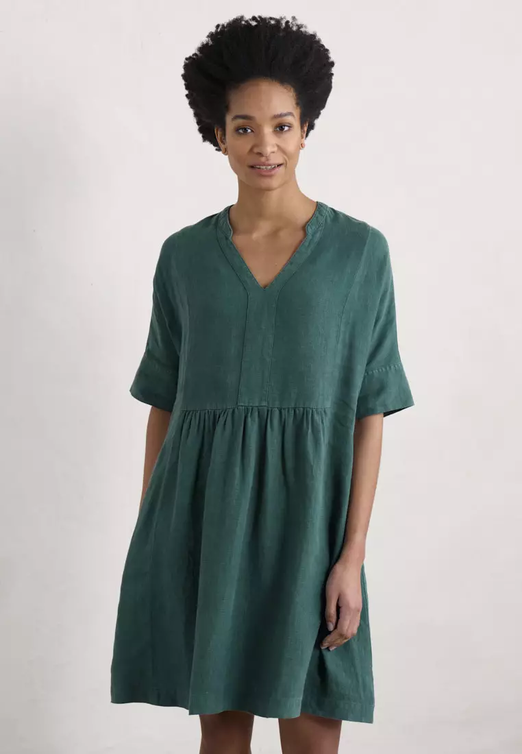 Buy Seasalt Cornwall Seasalt Cornwall Petite Teal Draw Kiln Dress ...
