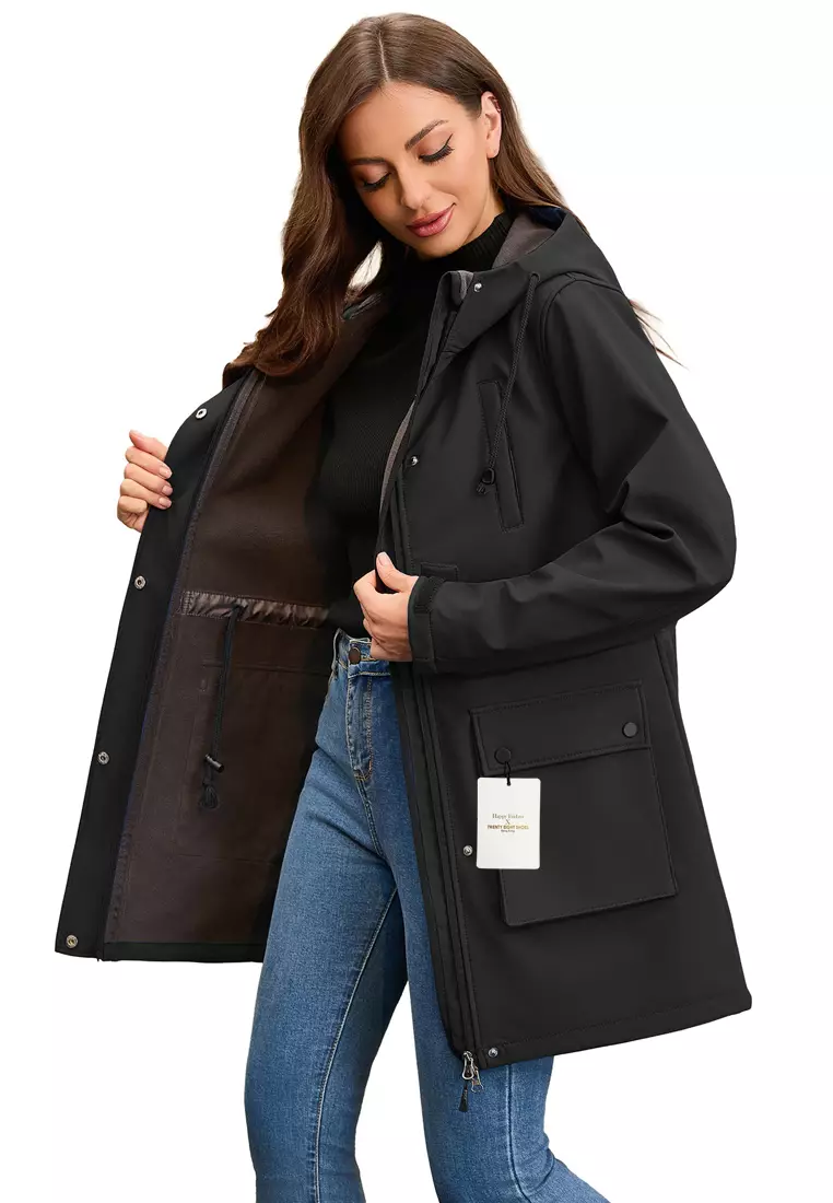 Waterproof Hood Trench Coat AD-M25F598
