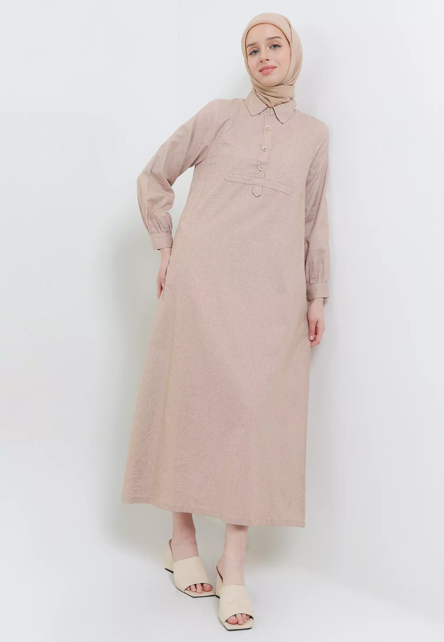 MFMW Rayla Dress Gamis Light Brown