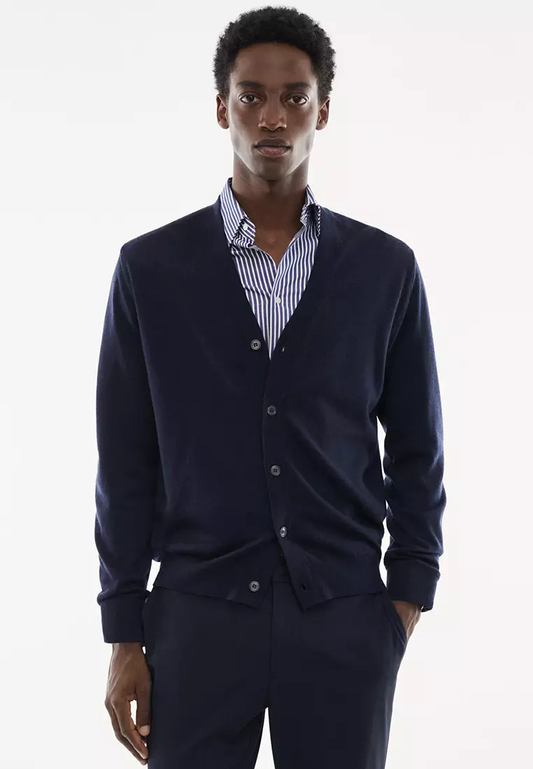 Jual MANGO Man 100% Merino Wool Cardigan Original 2023 | ZALORA Indonesia ®