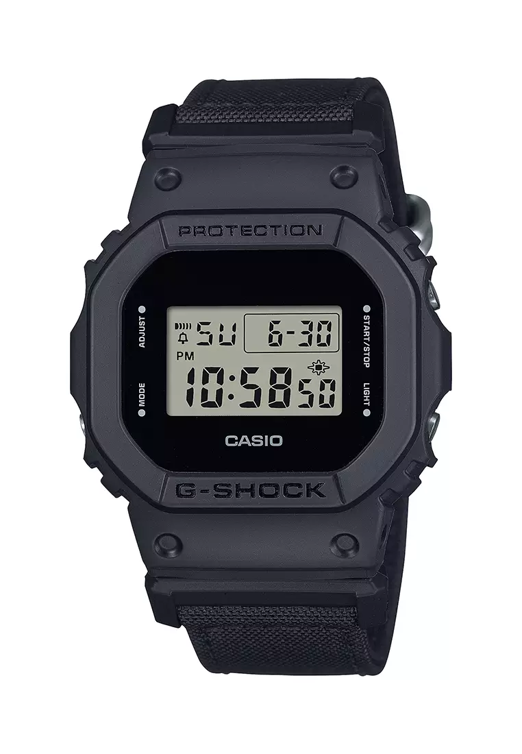 CASIO G SHOCK UTILITY BLACK DW 5600BCE Men s Digital Watch Cloth Band CORDURA Eco Fabric