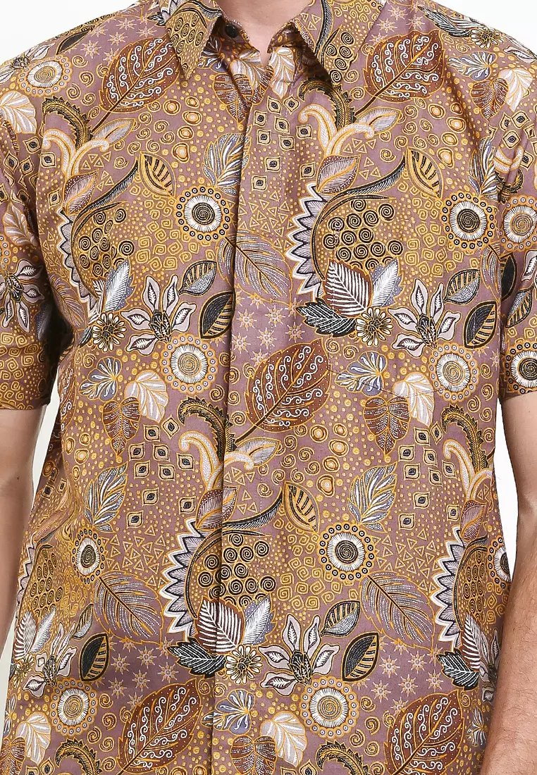 Naufal Shirt Kemeja Batik Katun Lengan Pendek