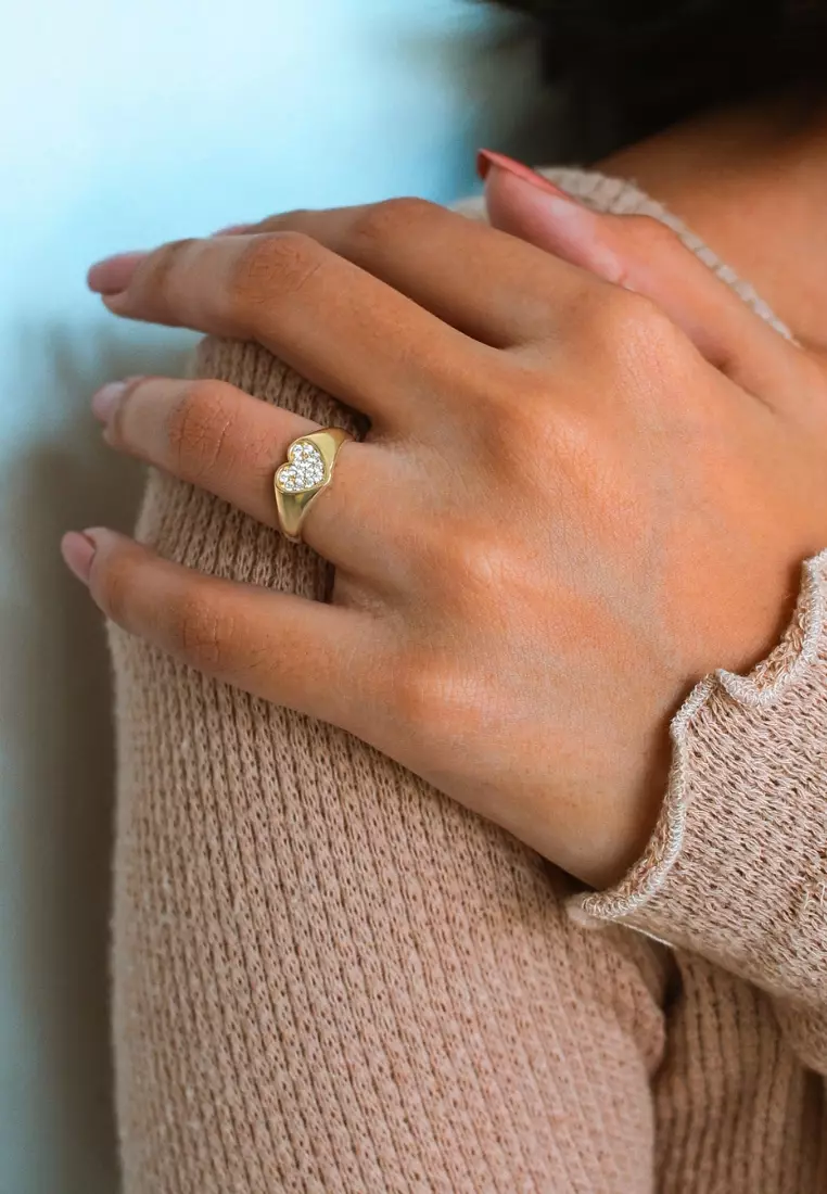 Line Signet Ring 18k Gold