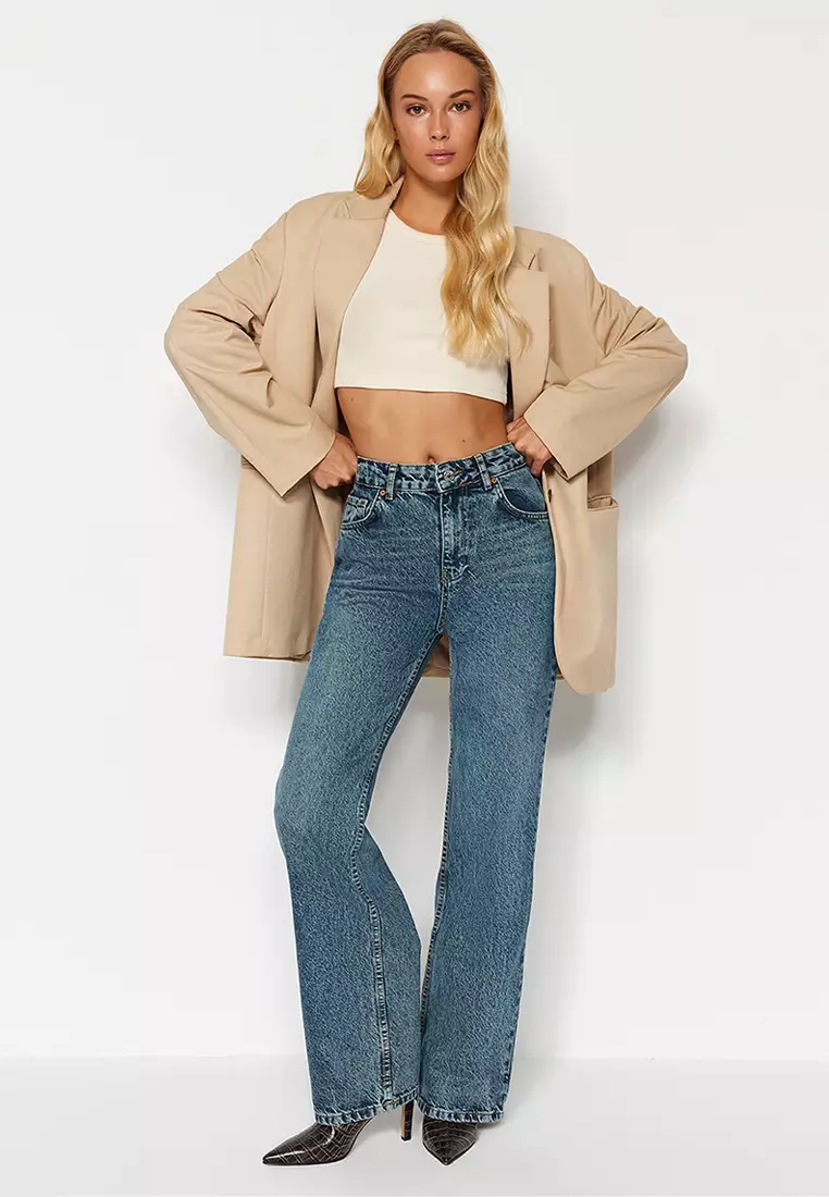 High Waist Wide Leg Jeans