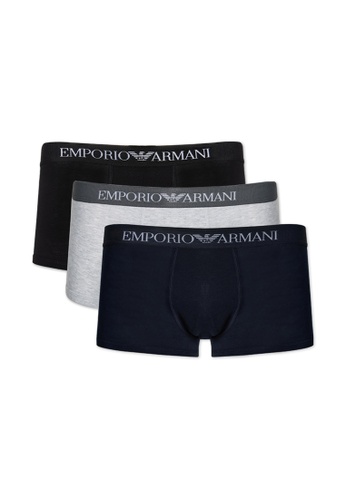Emporio Armani multi Emporio Armani men's boxer briefs in three packs 89E03US78DB83CGS_1