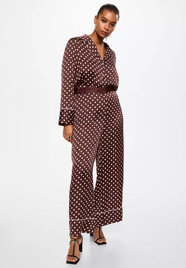 Mango polka best sale dot jacquard dress