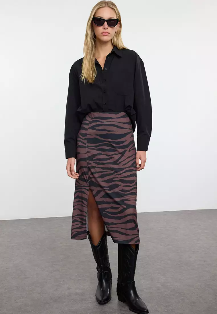 Zebra Pattern Skirt