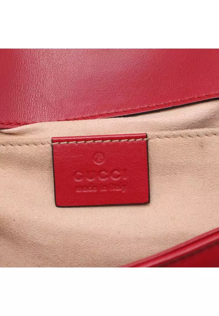 Pre-Loved Gucci Small Gg Marmont Matelasse Calfskin Shoulder Bag