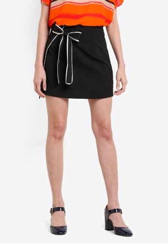 Collection Belted Tailored Skirt