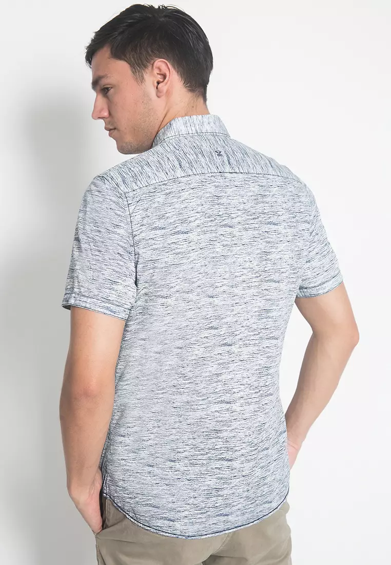 LGS - Kemeja Casual Pria - Abu - Slim Fit - JSH.392.S1060F.807.C