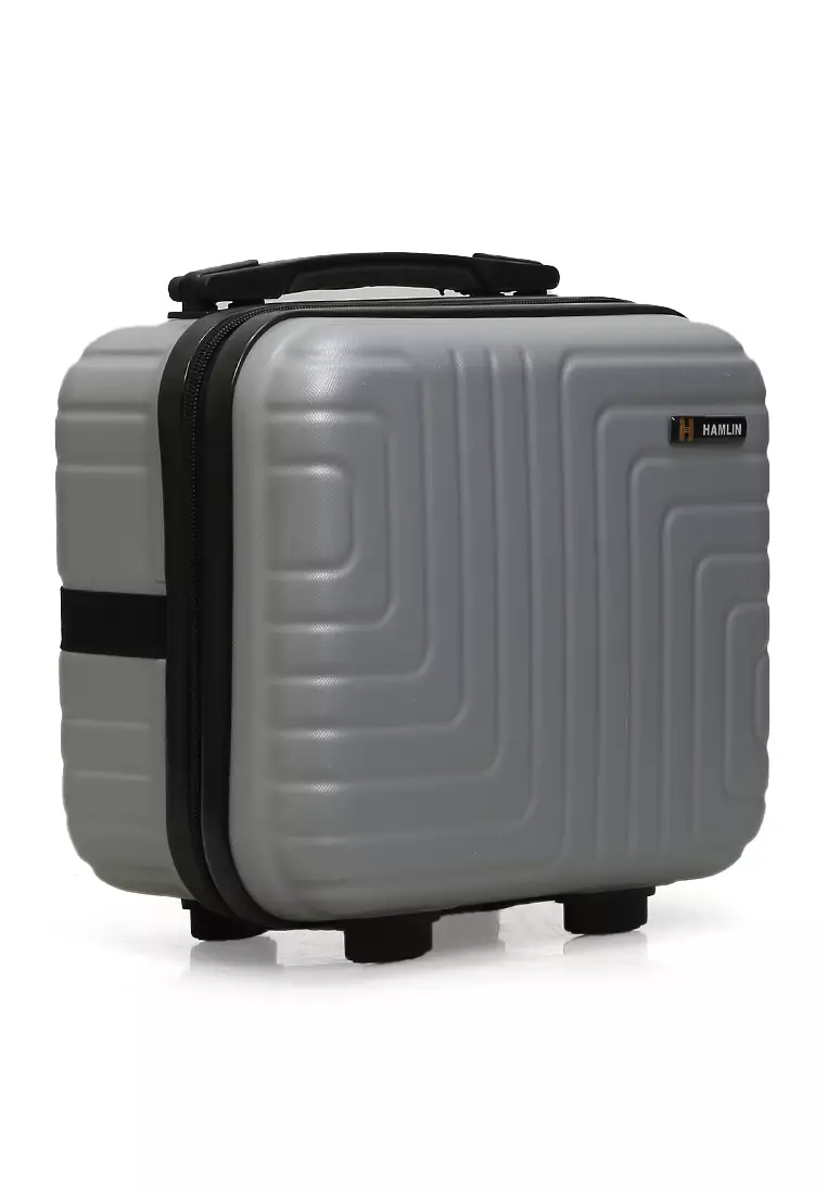 Alister Koper Cabin Hardcase Size 12 Inch Make Up Beauty Case Wanita Material ABS ORIGINAL - Silver