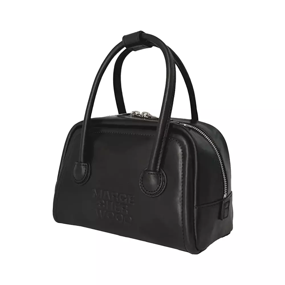 [4.4PRIL KEJUTAN HARGA] Soft Mini Tote Bag Leather Black Pull-Up