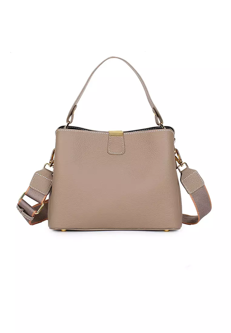 Women's Classic Cowhide Leather Crossbody Bags Tote Bags