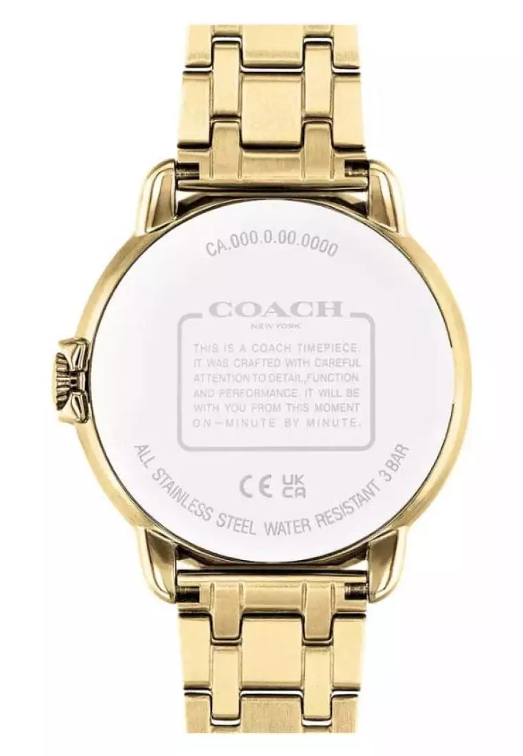 Coach Perry Silver Dial Gold Mesh Bracelet Watch for Women - 14503385