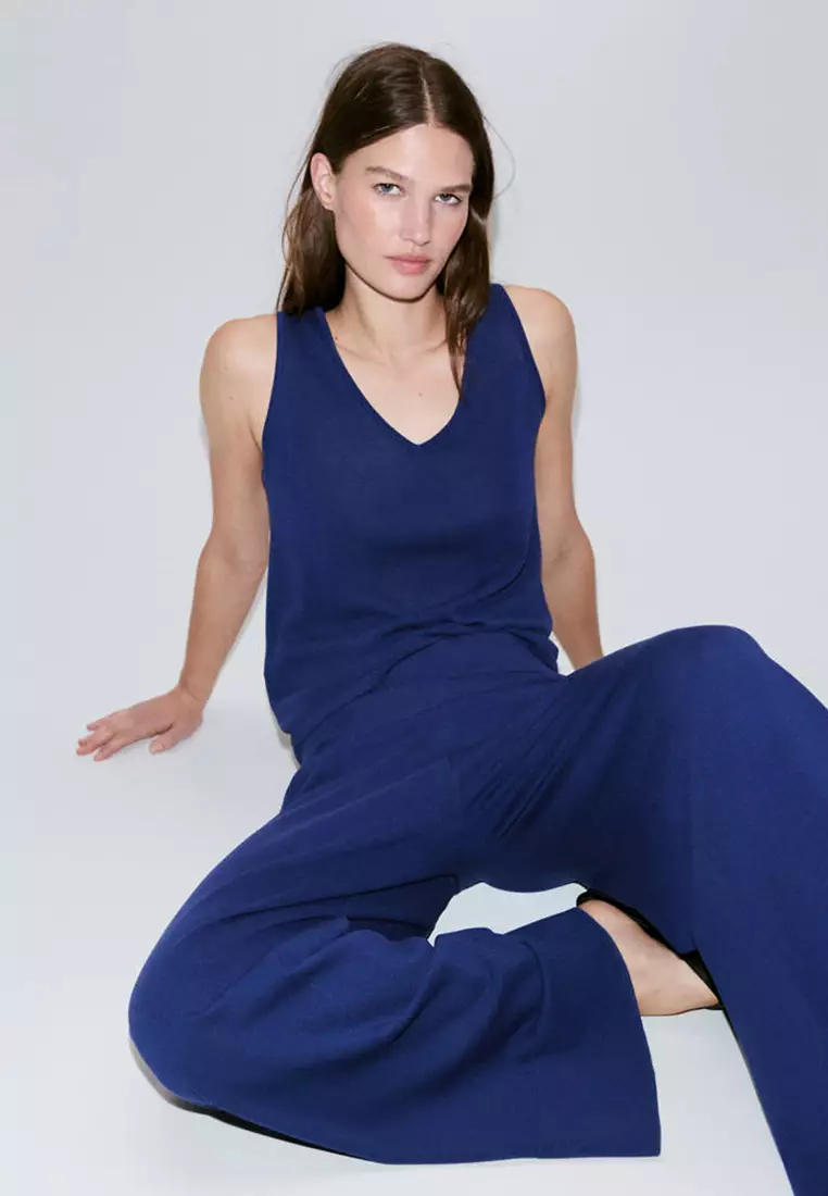 Straight-Fit Trousers With Elastic Waist