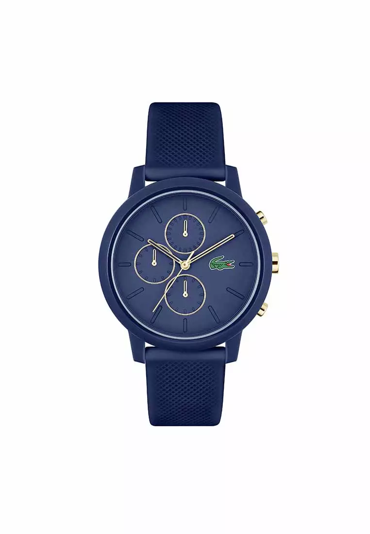 Buy Lacoste 12.12 Chrono Men's Watch Navy Silicone Strap - Navy
