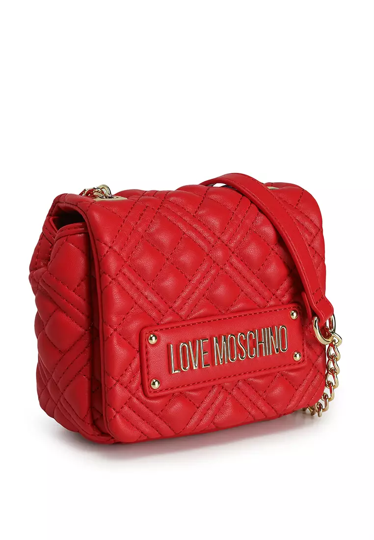 Logo Quilted Chain Crossbody Bag (tr)