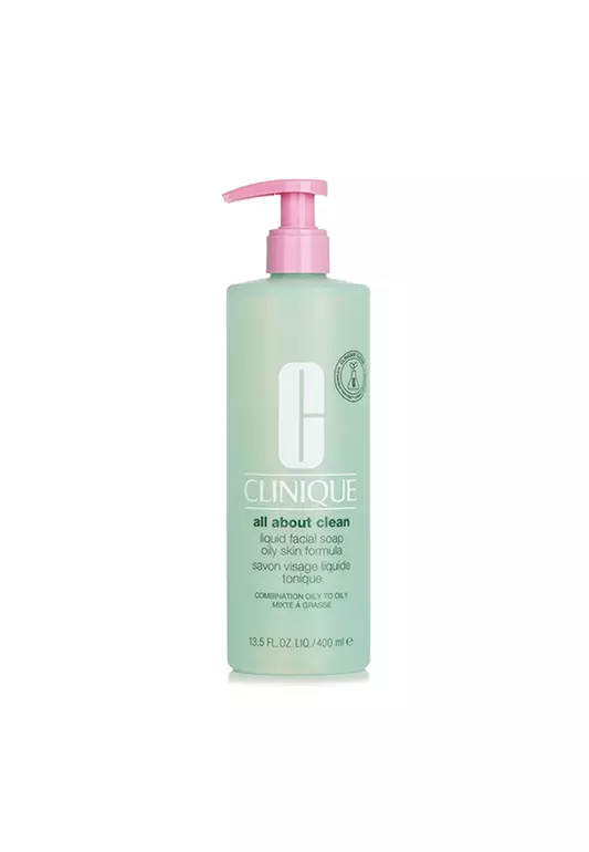 Clinique- All About Clean Liquid Facial Soap Oily Skin Formula (Combination Oily to Oily Skin) 400ml/13.5oz