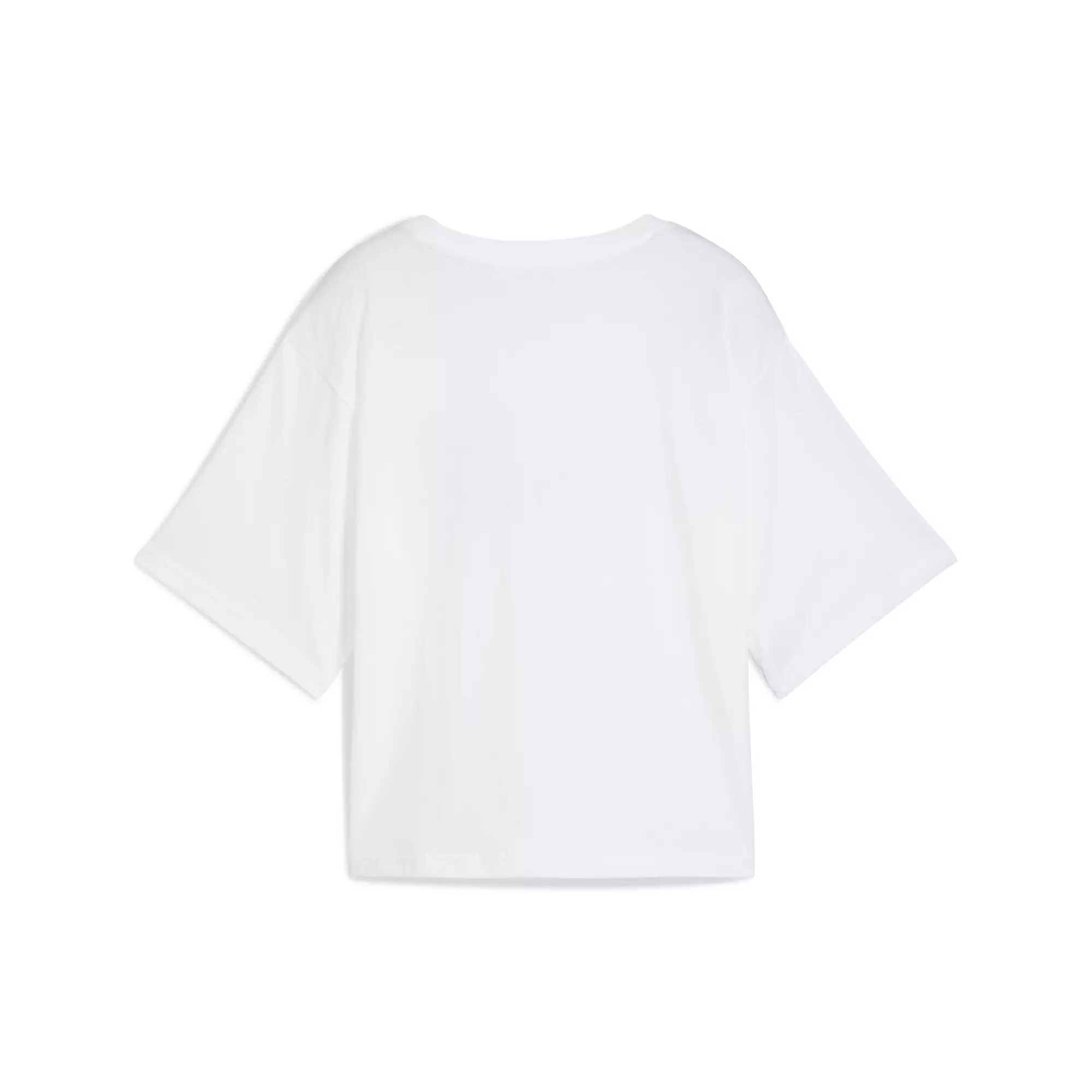 PUMA ESS Cropped No. 1 Logo Relaxed Tee Women White