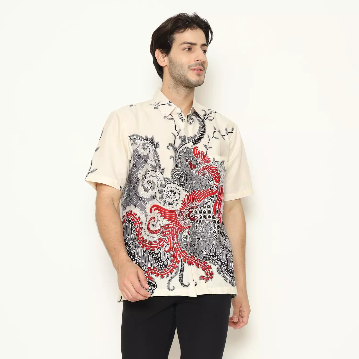 Kemeja Batik Pria - Bhatara Batik Nizar - Atasan Kemeja Batik Lengan Pendek