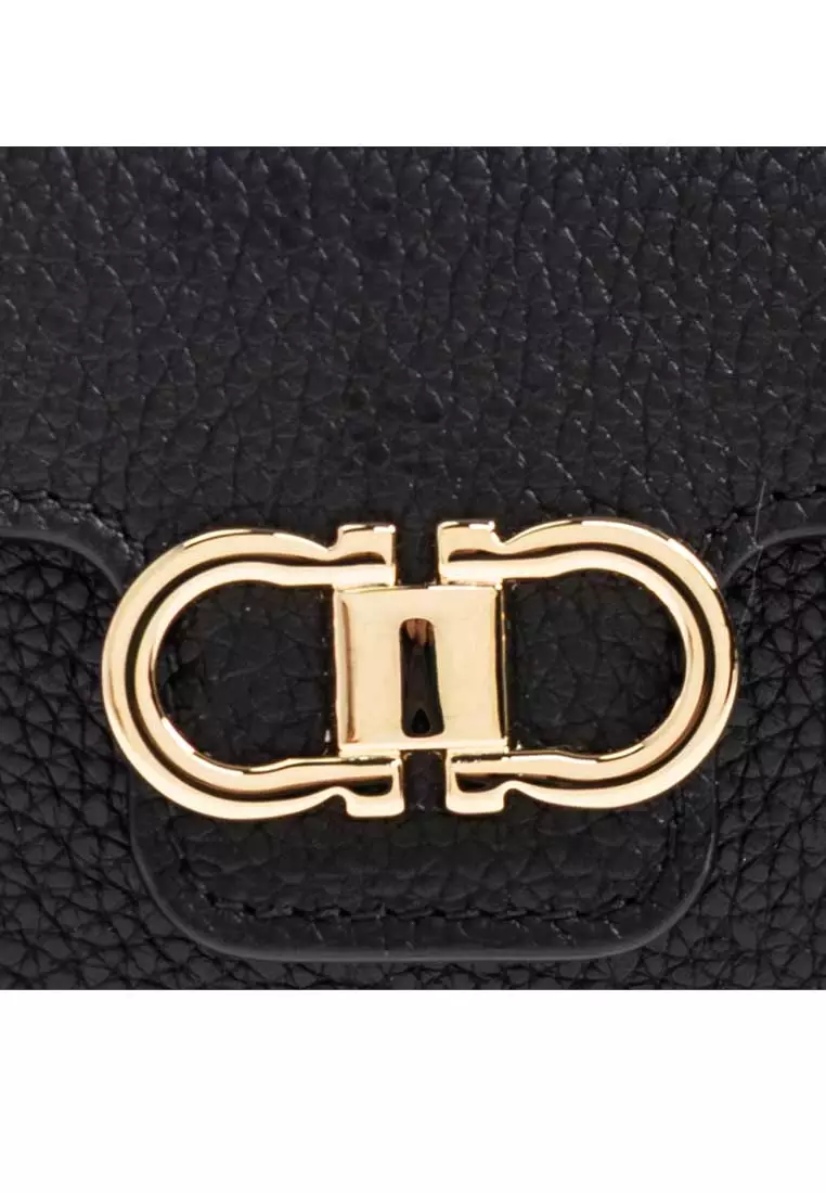 Gancini Key/Card Holder Black 785795