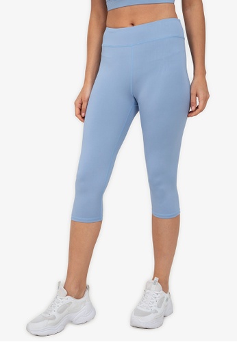 ZALORA ACTIVE blue Capri Tights A2EC6AA0952D35GS_1