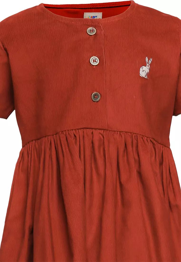 Jual Tiny Button Girl Corduroy Rabbit Midi Dress Original 2026 | ZALORA ...