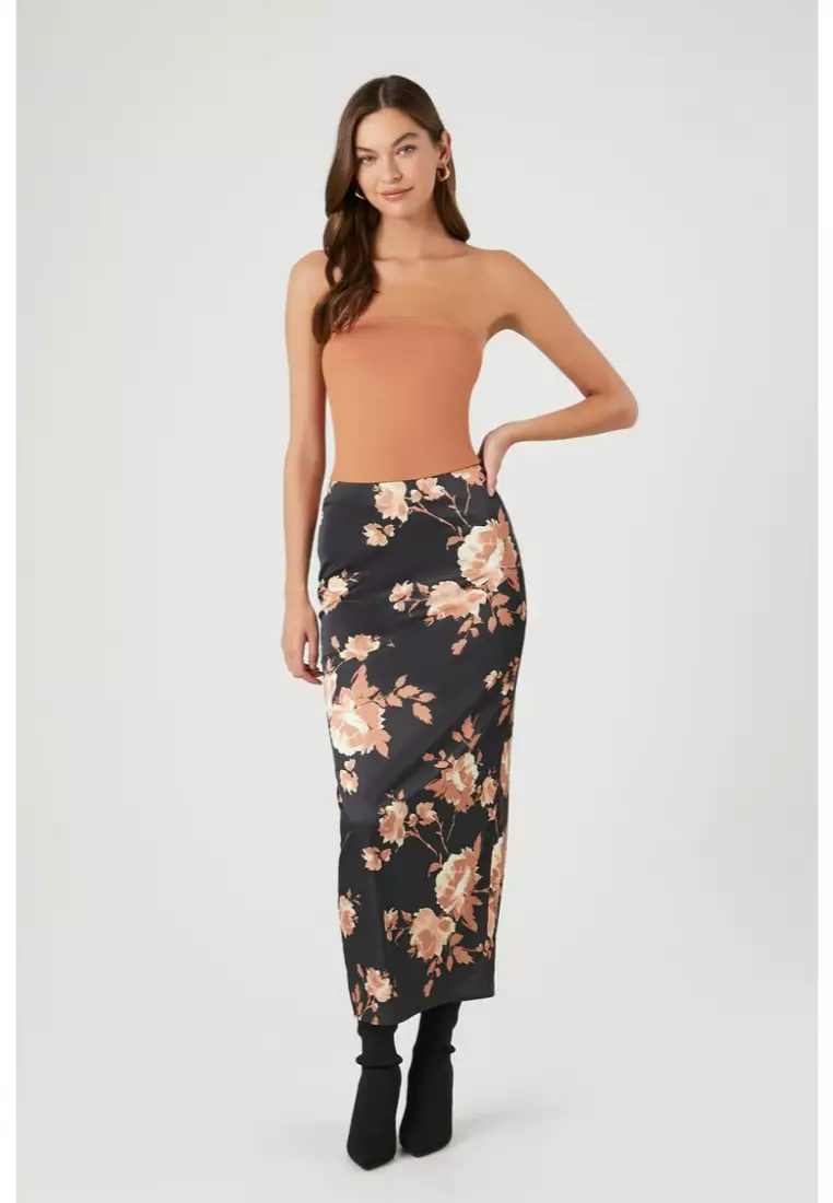 Forever 21 deals floral long skirt
