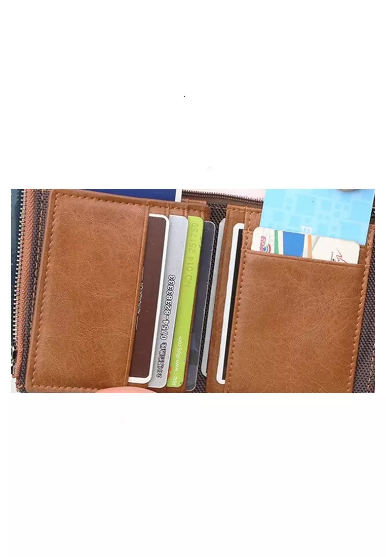 Dompet Fashion Pria Model Lipat Many Slot Material Kulit ORIGINAL