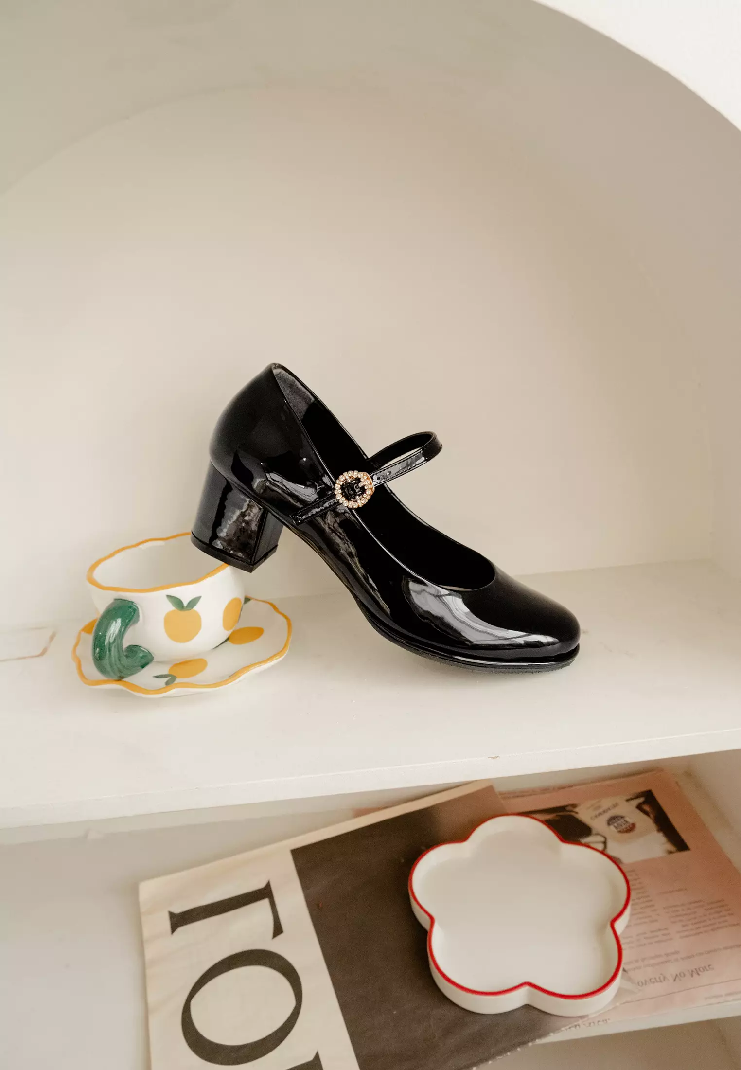 Daisy Mary Jane Court Shoes Formal Kantor Wanita