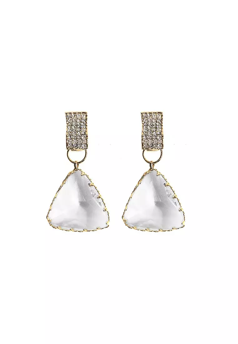 Geometric sales triangle earrings