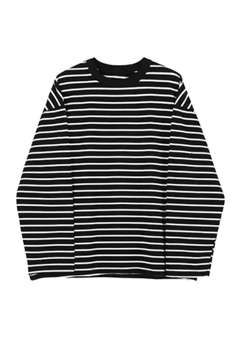 Long sleeved T-shirt casual stripe base shirt CA091918