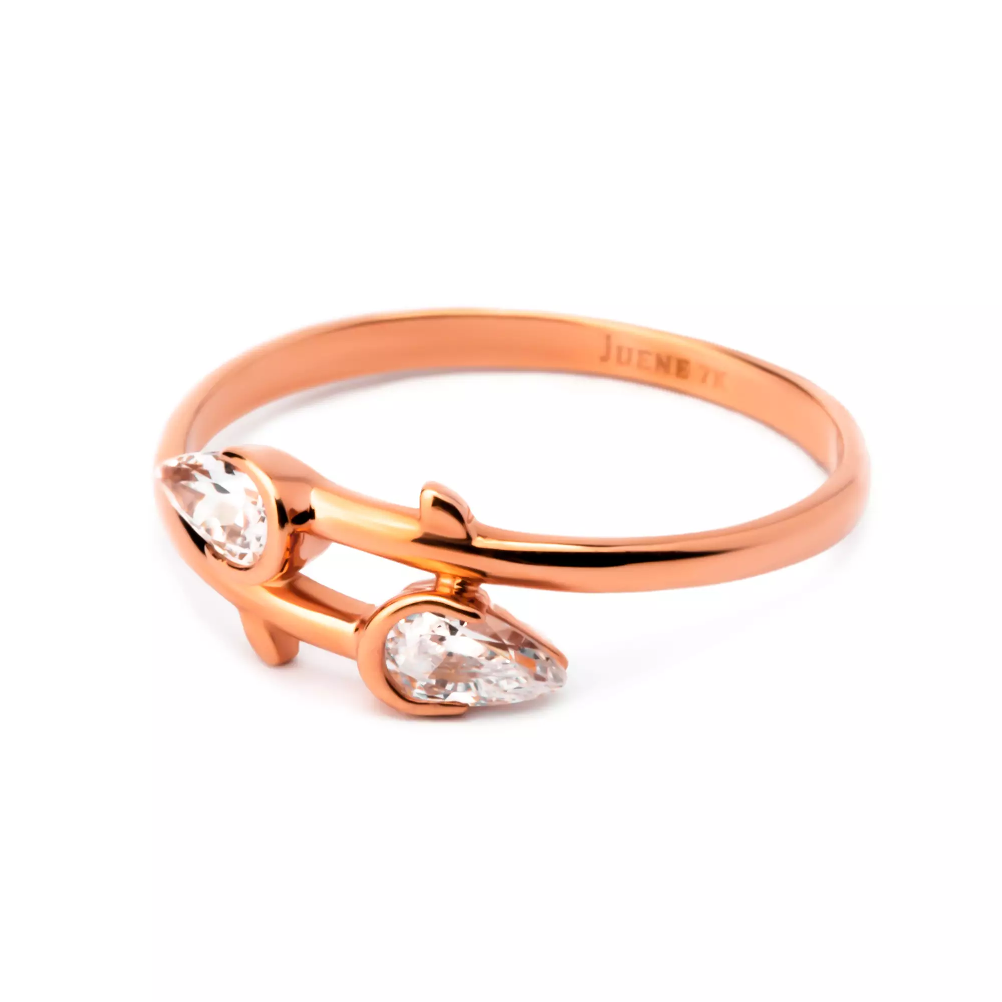 Cincin Emas 7k - Abigail Gold Ring - Treasure Collection - Juene Jewelry