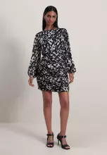 黑色/白色淨色印花