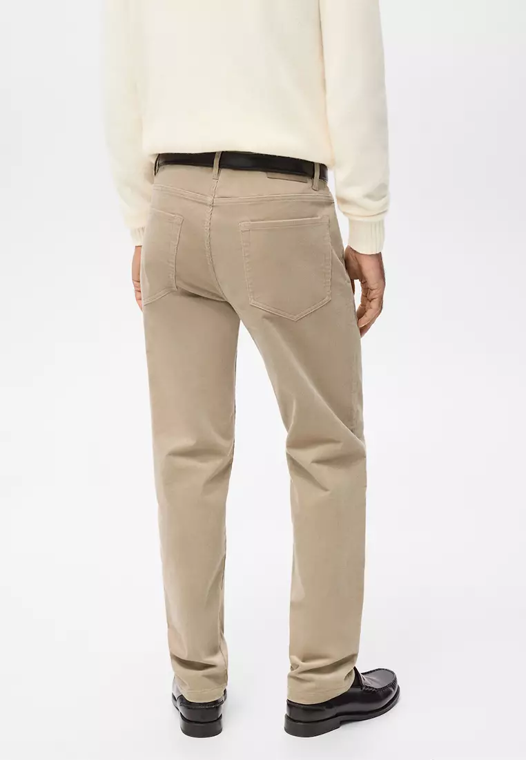 Corduroy Regular-Fit Trousers