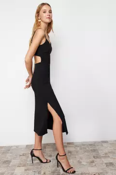 Trendyol Side Slit Midi Dress 2025 | Buy Trendyol Online