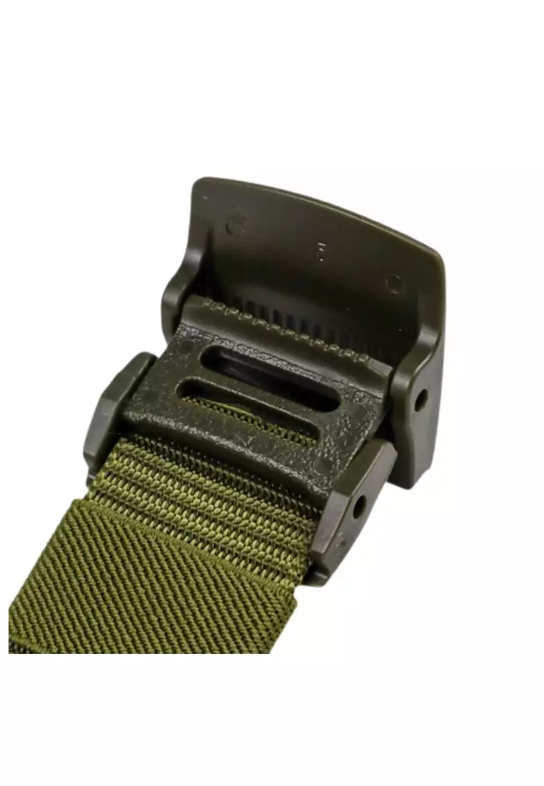 Jhoseph Tali Ikat Pinggang Pria Anti Xray Plastik Automatic Buckle Material Kanvas ORIGINAL - Army Green