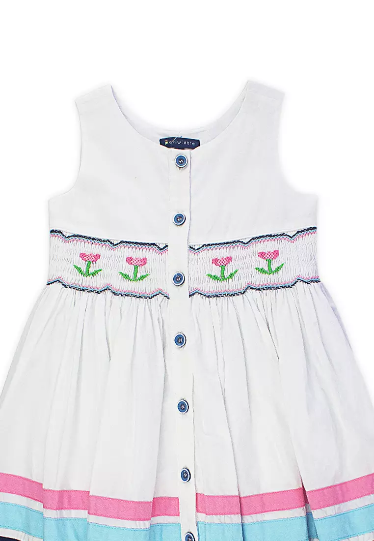 Evani Hand Smocked Casual Dress