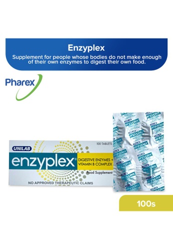 Enzyplex multi Digestive Enzymes with Vitamin B1+B2+B6+B12+B3 85mg/1.8mg/1.95mg/1.95mg/3.6mg/16mg 100 Tablets C843FES2578C27GS_1