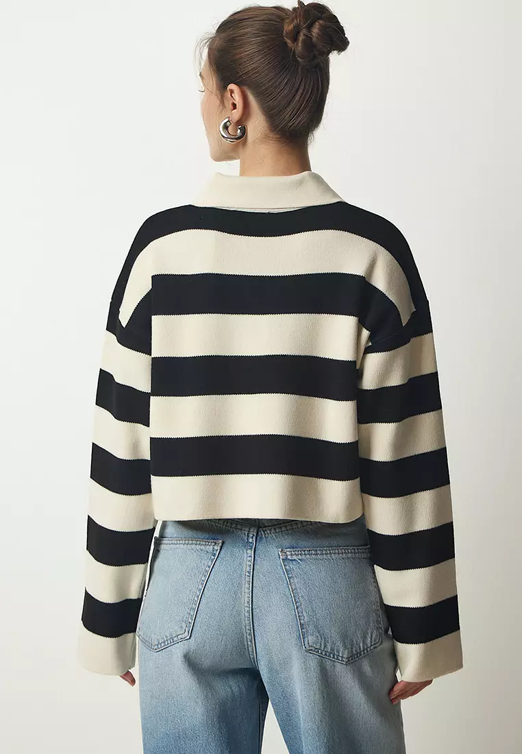 Stripe Crop Sweater